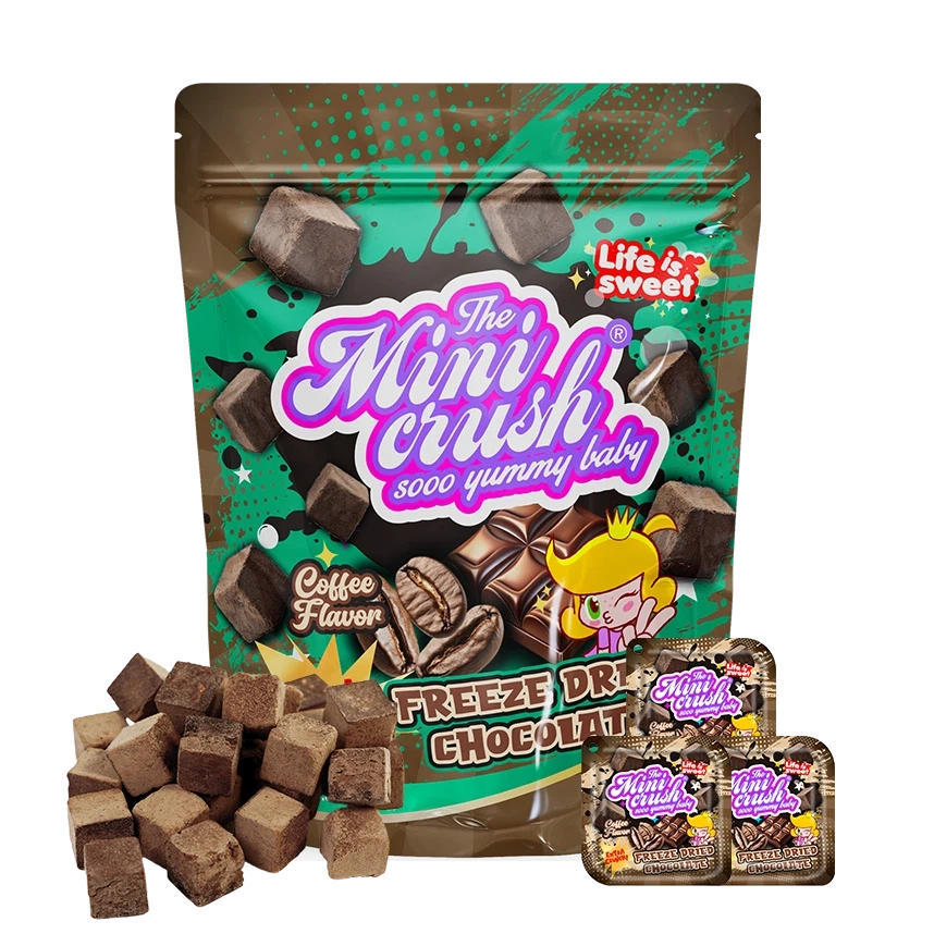 फ़्रीज़-सूखी चॉकलेट (कॉफ़ी स्वाद)