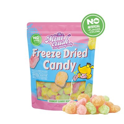 फ्रीज सूखे कुरकुरे भालू (प्राकृतिक रंग)