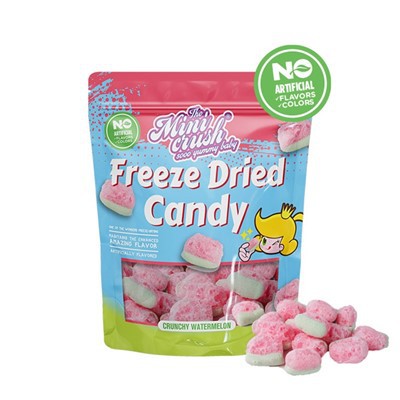 फ्रीज सूखे कुरकुरे तरबूज (प्राकृतिक रंग)