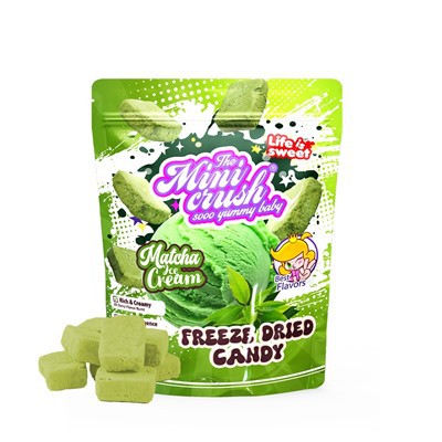 सूखी माचा आइसक्रीम को फ़्रीज़ करें