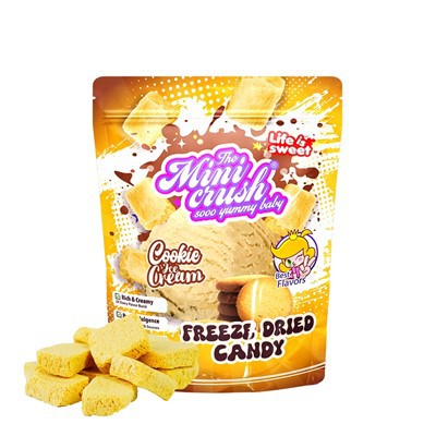 फ़्रीज़-सूखी आइसक्रीम (कुकी स्वाद)