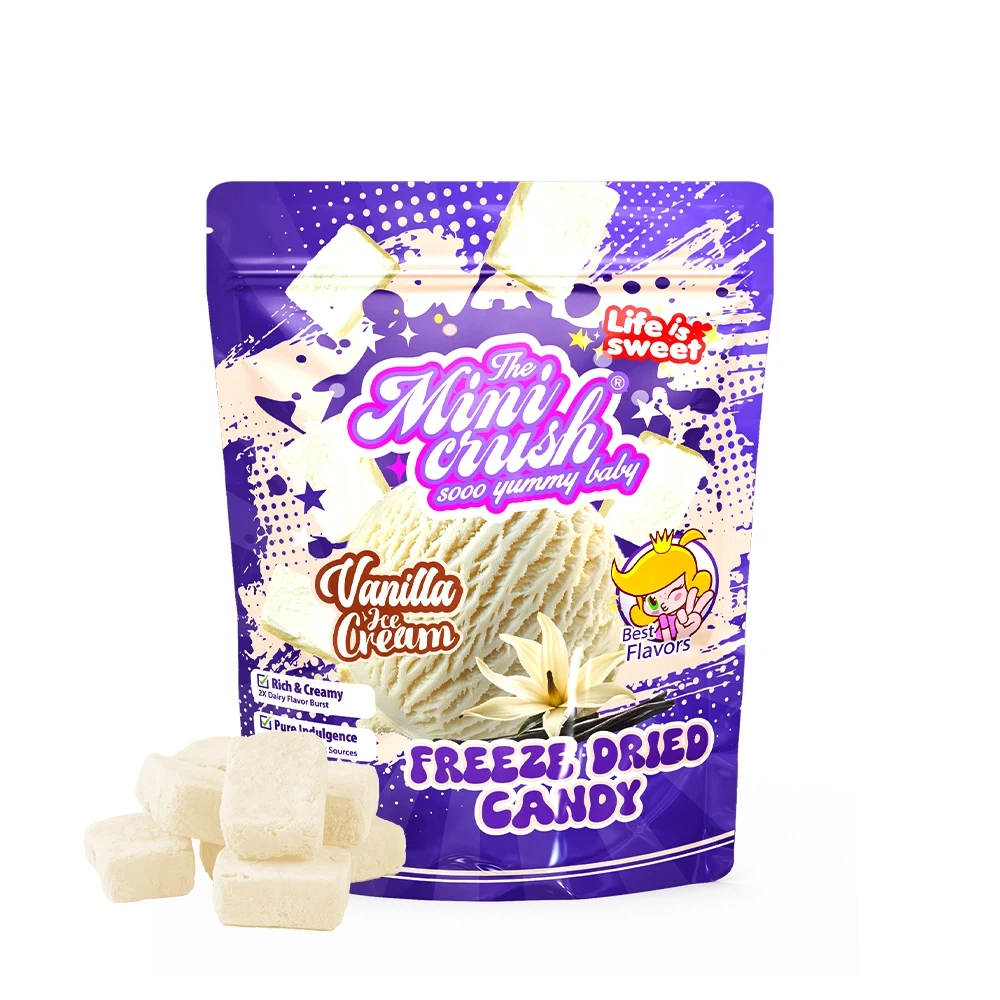 फ़्रीज़ करें-सूखी वेनिला आइसक्रीम